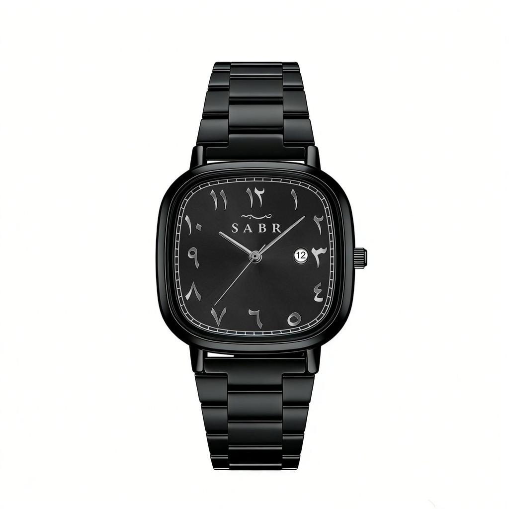 Sabr Square Quartz Watch Men'S Calendar Simple Business Waterproof Light Luxury Premium Watch