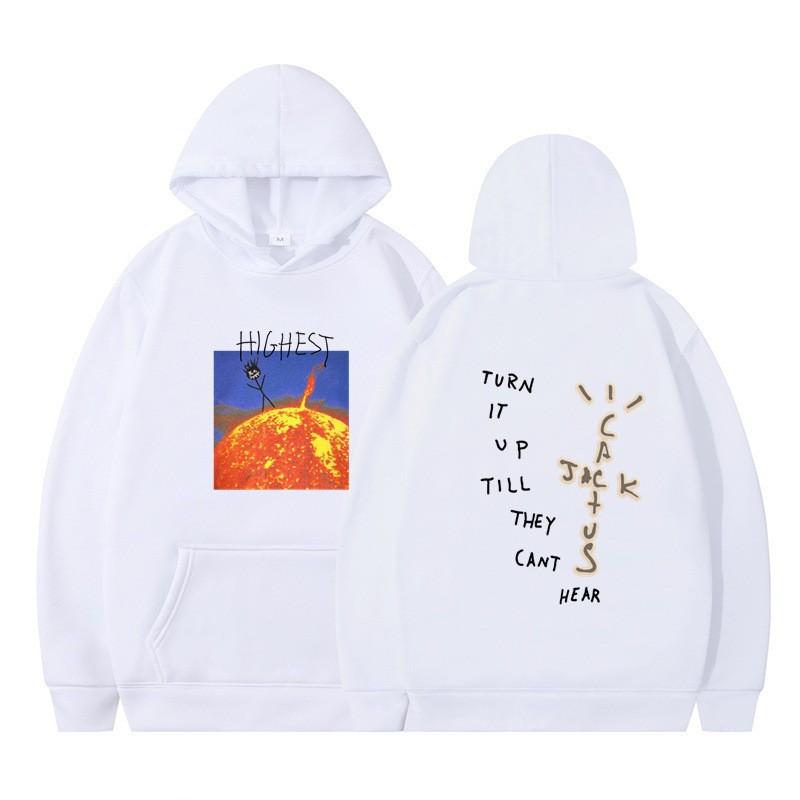 Travis Scott HITR Sun Hoodie Womens Oversized Sweatshirt Festival Streetwear