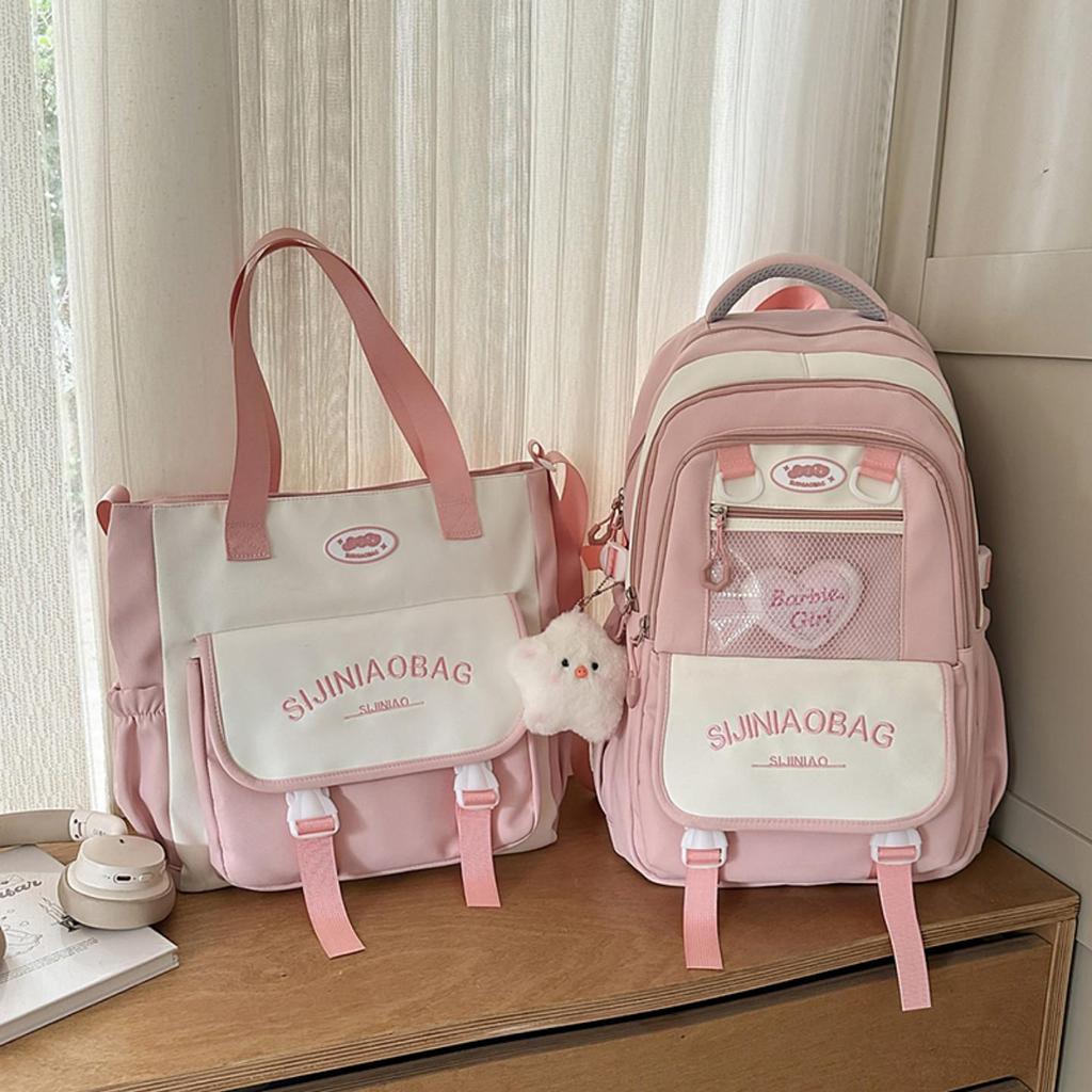 Korean Style Women's High School Backpack - Large Capacity Shoulder Handbag