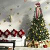 Christmas Tree Topper Bows Holiday Atmosphere  Outdoor Decorations