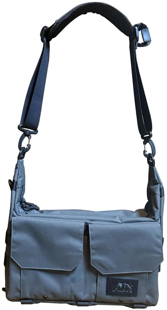 Linia SQUARE SHOULDER THE INVADER Shoulder W33cm x H21cm x D13cm Bag, Gray,