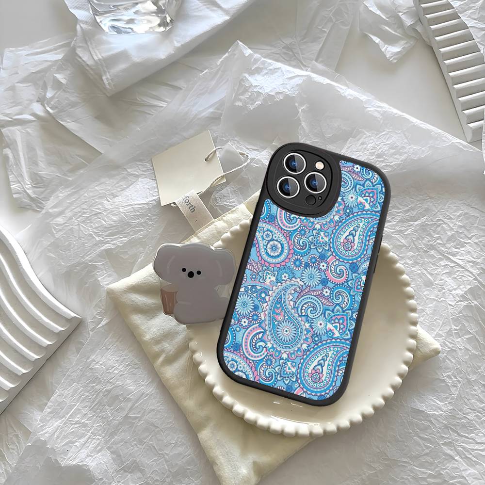 Mandala Painting Phone Case For iPhone 16 15 14 13 12 11 Pro Max Plus Leather Shockproof Cover