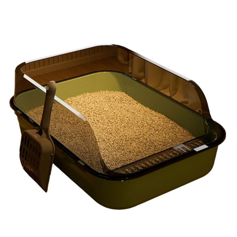 Large Cats Toilet Box For Pet Cats Households with Ventilation System And Removable Part Easy To Clean Litter Box
