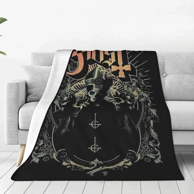Ghost BC. Rockband-Flanelldecken, neuartige Überwurfdecken für Bett, Sofa, Couch, Teppichstück