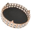Crystal Mirror Cake Stand Holder Rack Wedding Dessert Cupcake Pan Cake Display Tray Table DecorRound
