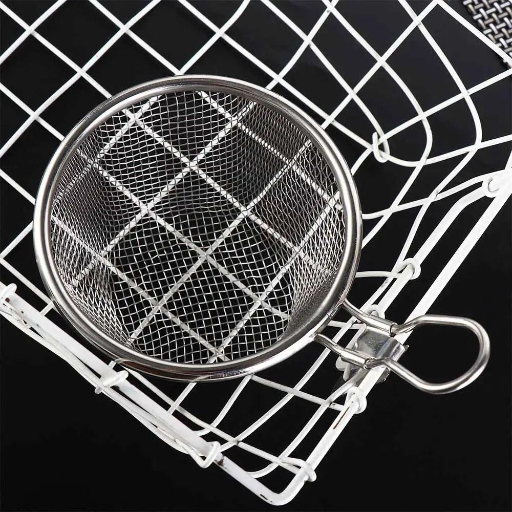 1Pcs Long Handle Mesh Strainer Spoon Cooking Utensils Frying Filter Basket Hot Pot Strainer