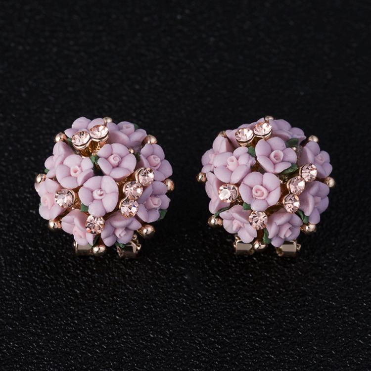 Pendientes de Carrillón de Viento de Perla y Cristal de Aguja Plateada Vintage