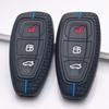 Copri Chiave in Silicone per Chiave Smart Ford a 3 Pulsanti, Adatto per Ford Focus Mondeo Kuga Escape Galaxy C-Max S-Max, Portachiavi Antiurto, Accessorio Protettivo
