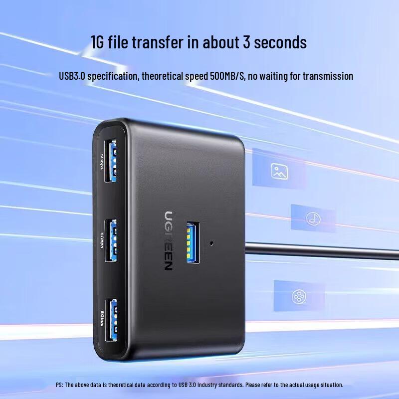 Ugreen USB 3.0 Type-C 4-Port Hub with PD Charging