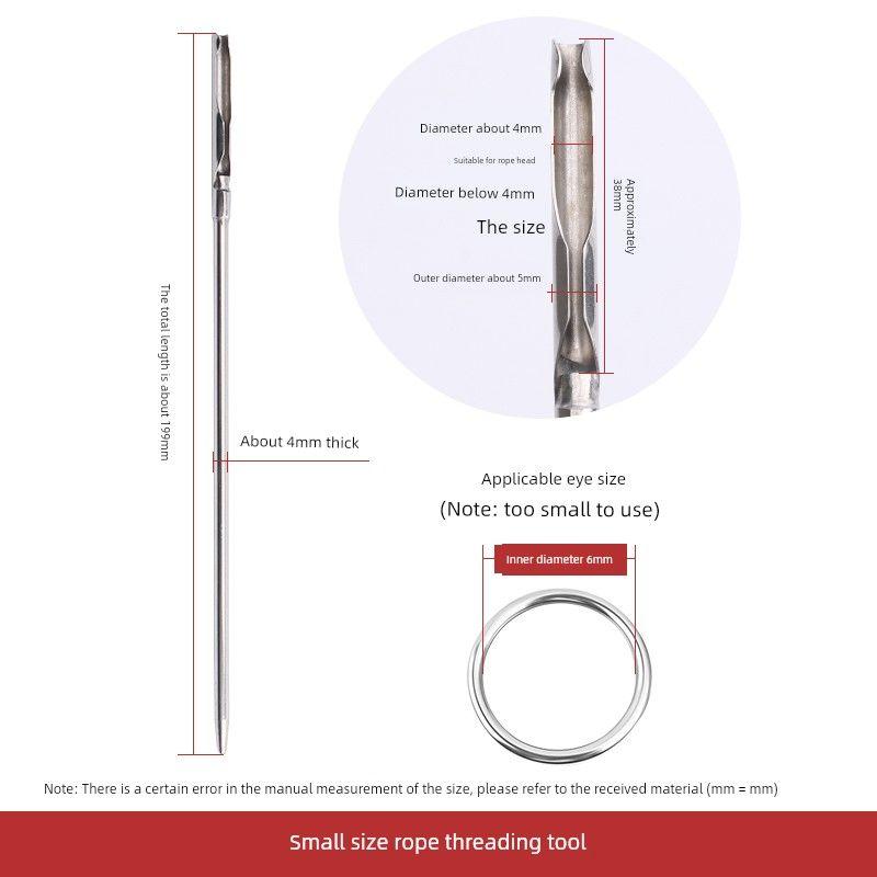 

New Arrival Air Hole Threading Tool Wear Hat Rope Pants Waist Head Rope Belt Air Hole All Kinds of Rope Head Wear Belt Handy Gadget Accessories 1 root Small Eyelet String