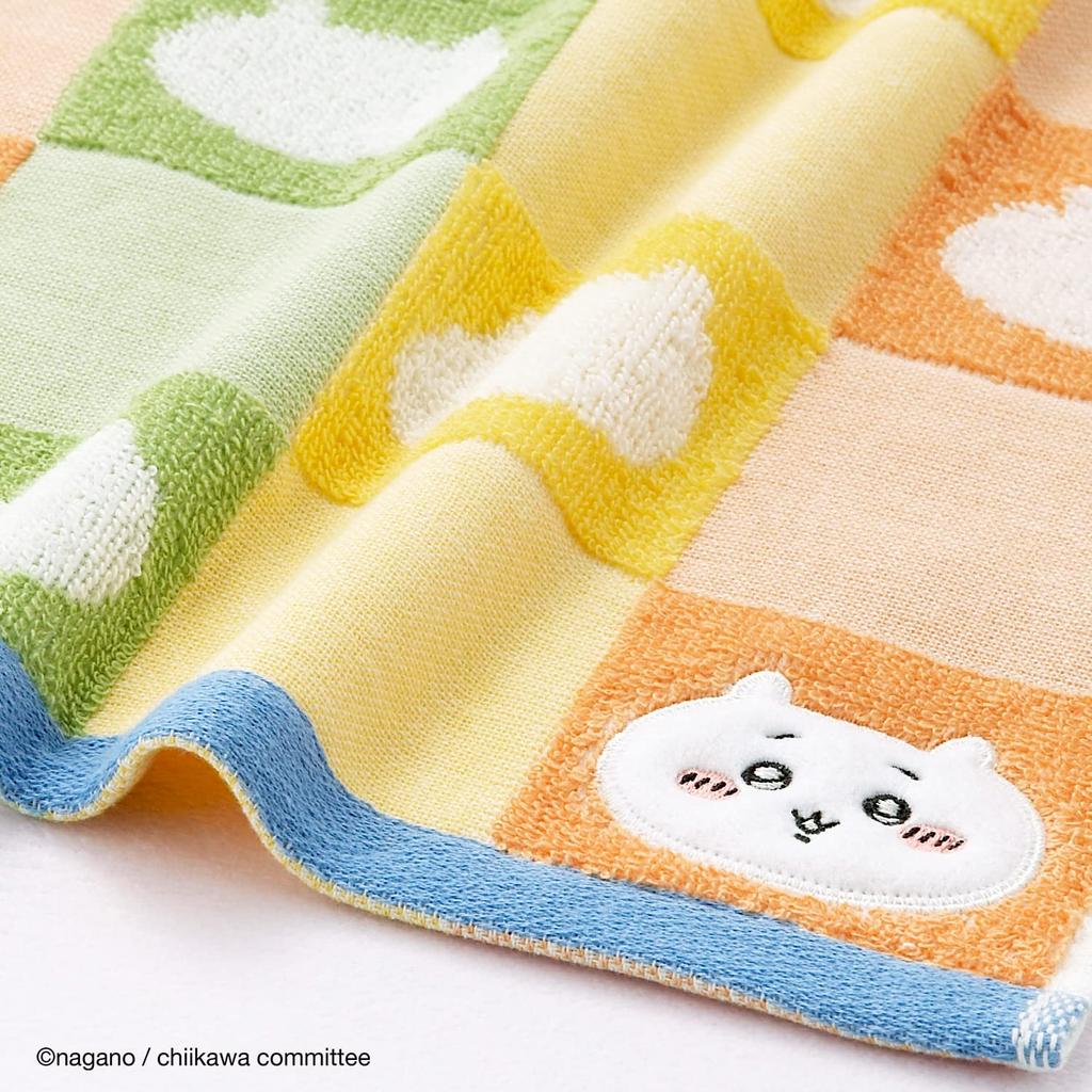 Chiikawa Patterned Bath Gauze 60 x 120 cm Towel, Orange, Pile, Cute, 41-1083300, Approx.