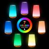 Wood Grain Touch Remote Bedside Table Lamp - 13-Color Night Light with Tap Control