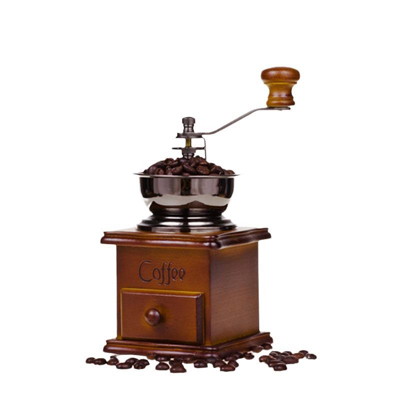 Retro Solid Wood Manual Coffee Bean Grinder