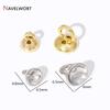 10/20Pcs Gold Plated Brass Crimp Beads,End Caps For Jewelry Making,Caps For Bracelet,Supplies For Jewelry,DIY Accessories