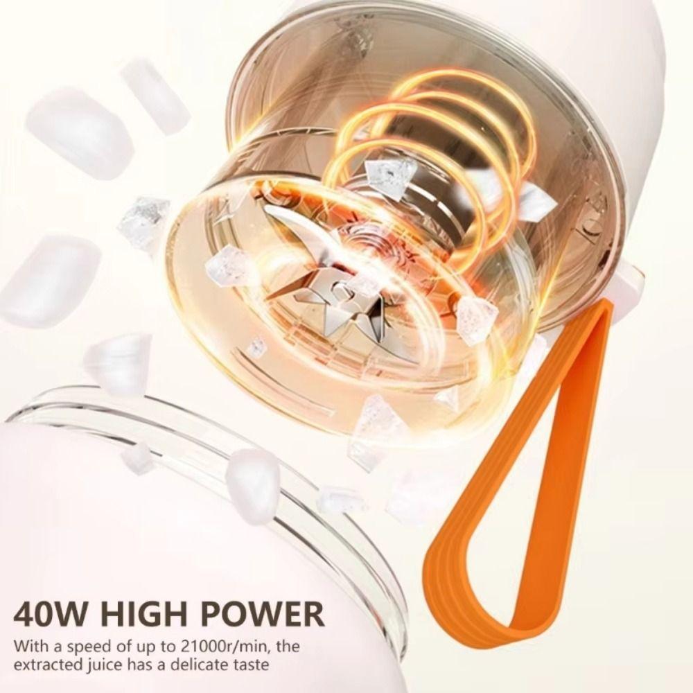 with Straw Automatic Juicing Cup Hanging Lanyard Personal Juicer Bottle Portable Blender  Smoothies