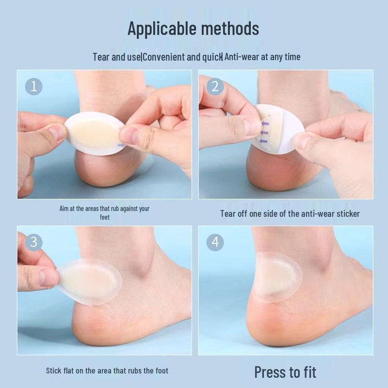 Women's Transparent Anti-Slip Heel Grips - Cushion Pads for High Heels