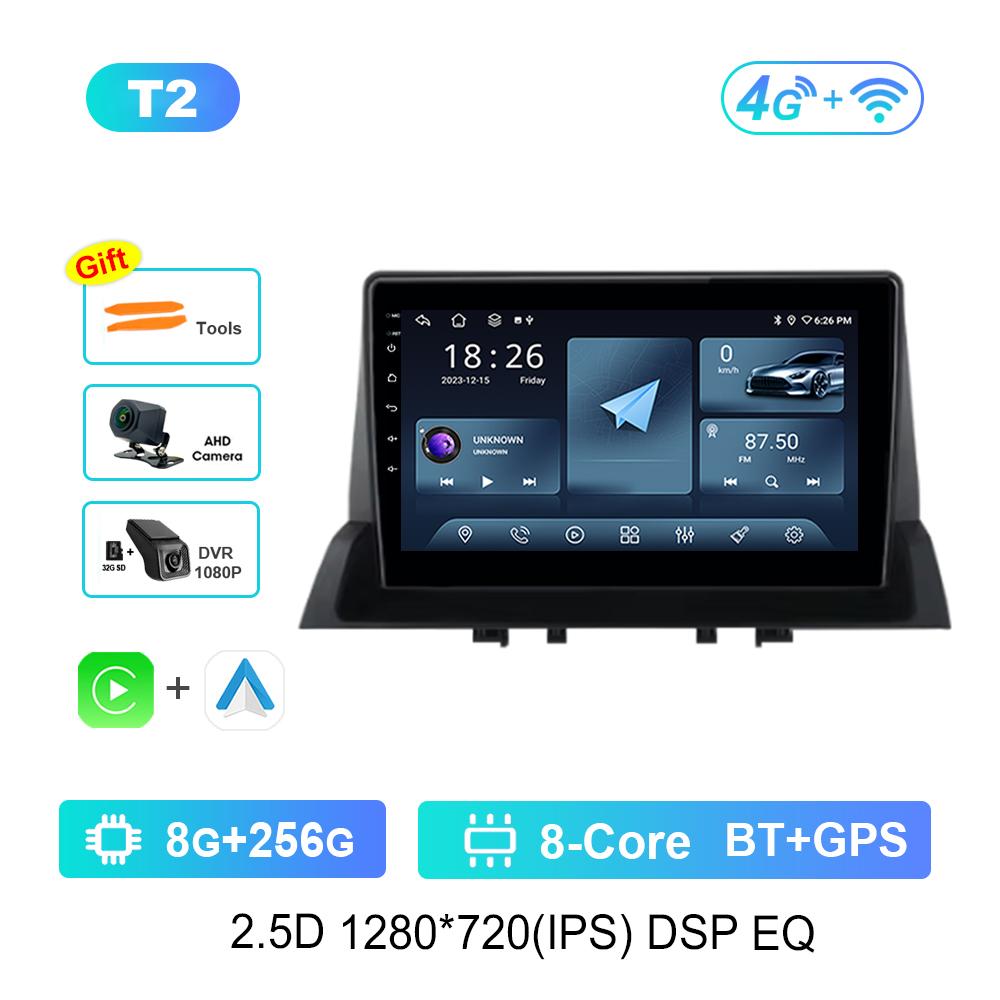 Bluetooth WiFi 9'' pentru Mazda 6 2002 - 2008 Android Auto Player Video Multimedia Auto Carplay Navi GPS Ecran Tactil Unitate Principală 4G