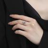 Exquisite Heart Ring for Women with Shiny Zirconia - Versatile Light Luxury Style Index Finger Band