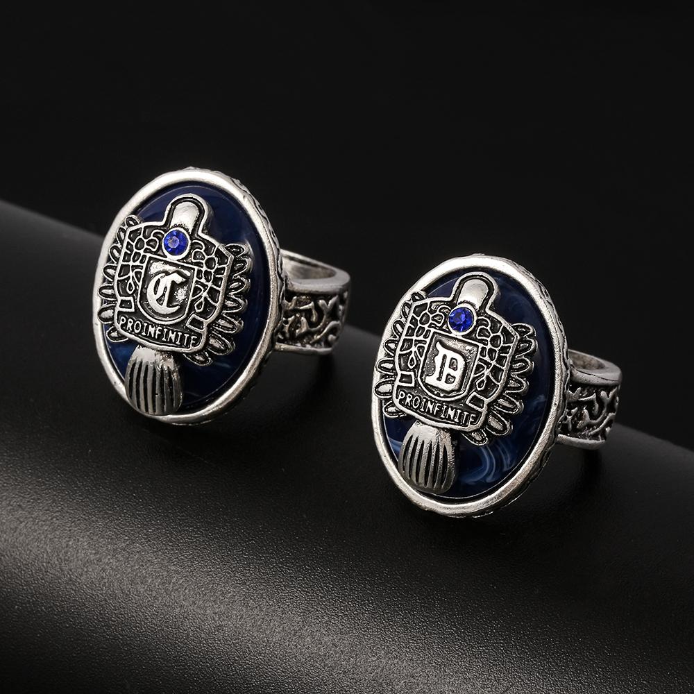 The Vampire Diaries A-Z 26 Písmen Prsten Pro Ženy A Muže Abecední Iniciály Gotické Šperky Salvatore Damon Znovuzrozený Denní Světlo Prsten