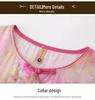2026 Stylish Embroidered Chiffon Top for Middle-Aged Women - Chinese Style Summer Short-Sleeve T-Shirt