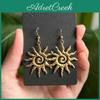 Bohemian Sun Stainless Steel Geometric Earrings For Women