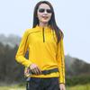 Outdoor Breathable and Elastic Long-Sleeved Quick-Drying T-Shirt for Women
