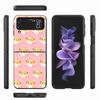 PUI PUI MOLCAR Cute Case for Samsung Galaxy Z Flip4 Flip3 5G PC Hard Cell Phone Shell Z Flip 4 3 Black Coque Zflip4 Zflip3 Cover