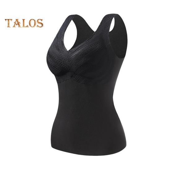 

Зимний женский терможилет с нагрудными накладками, бесшовный бархатный, быстро фиксирующий температуру, V-образный вырез, облегающий, эластичный, без рукавов, внутренняя одежда, майка XL