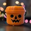 Mini Halloween Bucket Candy Holder Spooky Mini Bucket Figurines Trick or Treat