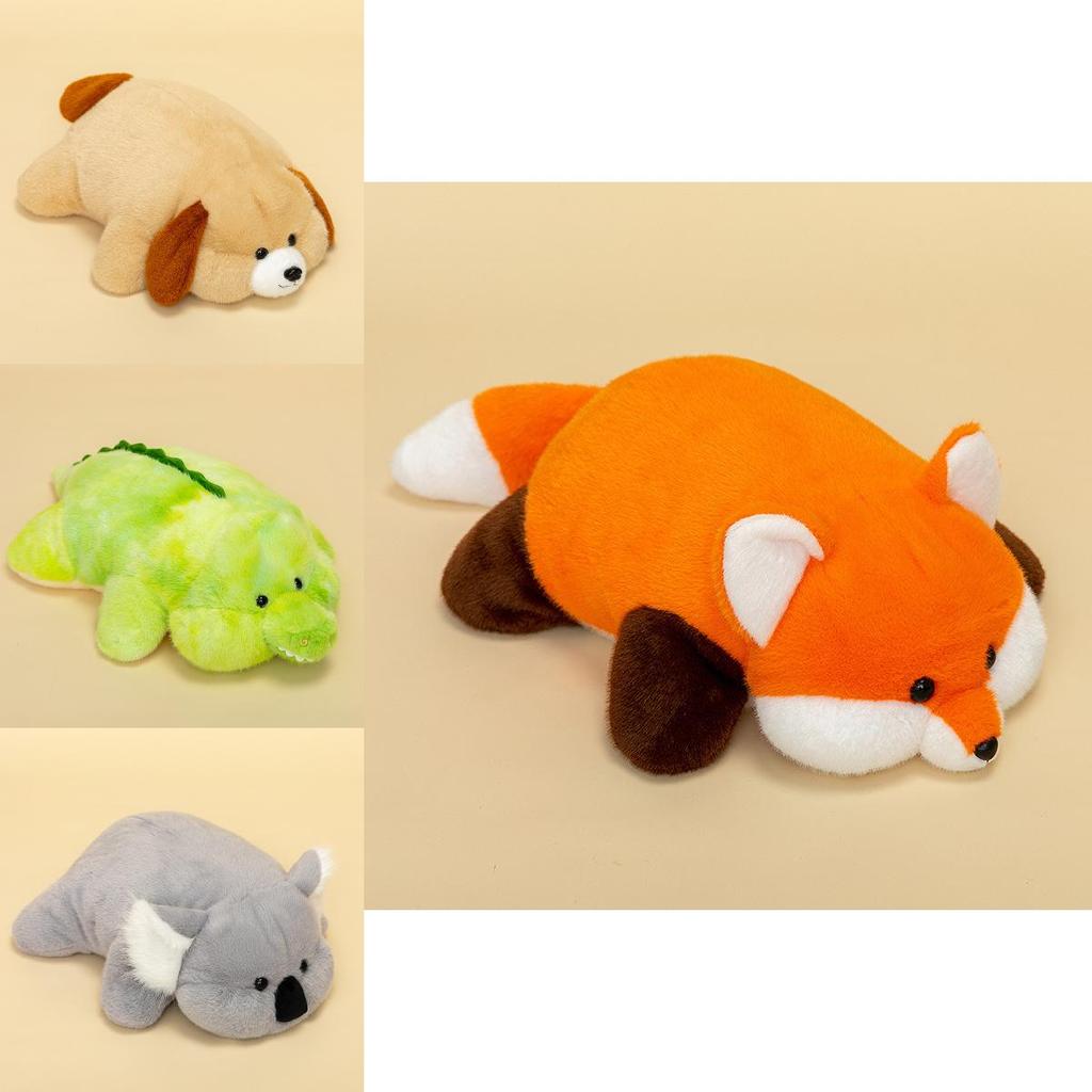 Cartoon Koala Fox Crocodile Plush Hug Pillow For Kids And Teens