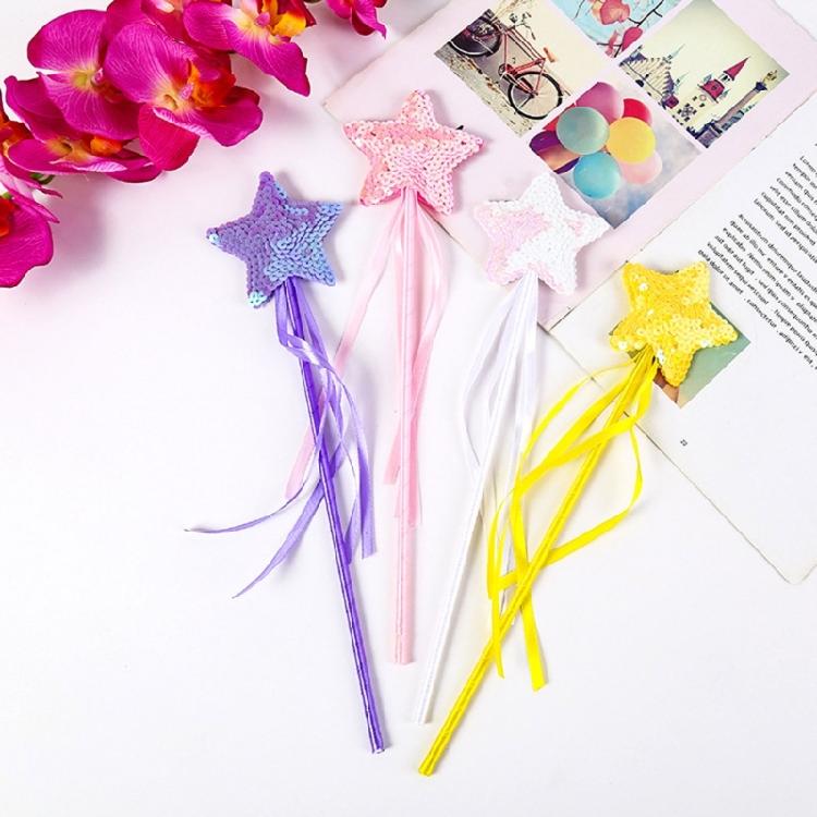 Star Sequins Magic Stick Cosplay Props Girl Costume Christmas Supply
