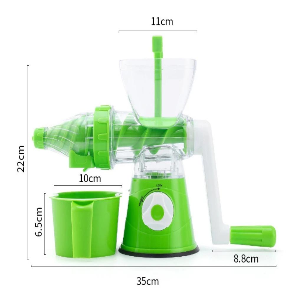 Silicone Suction Bottom Hand-Cranked Squeezing Juicer Plastic Juice Mixer Fruit Squeezer Desktop