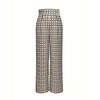 Western Style New Fashion Loose Houndstooth Casual Pants Plaid High Waist Wide Leg Pants Wide Leg Pants