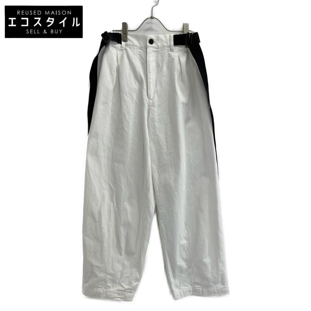 DOUBLE STANDARD CLOTHING 24 White Barrel Silhouette Slub Denim Pants Bottoms Not written whiteUsed
