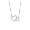 925 Sterling Silver Heart Pendant Necklace for Women - Clavicle Chain with Elegant, Versatile Design To Enhance Skin Tone and Temperament