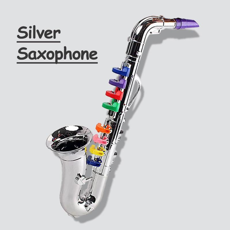 Children's Saxophone & French Horn Toy Set - Musical Instrument Prop for Stage Performance
