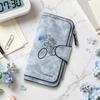 Vintage Skeleton Print Long Wallet Fashion Portable Card Cash Holder Purse for Daily Use