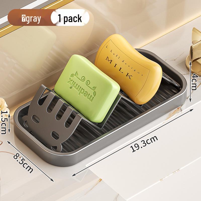 W-shaped Stainless Steel Soap Dish Rack for Bathroom