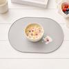 Silicone Placemats with Raised Edges, Non-Slip Reusable Kids Placemats, Waterproof Heat Resistant Dinning Table Mat