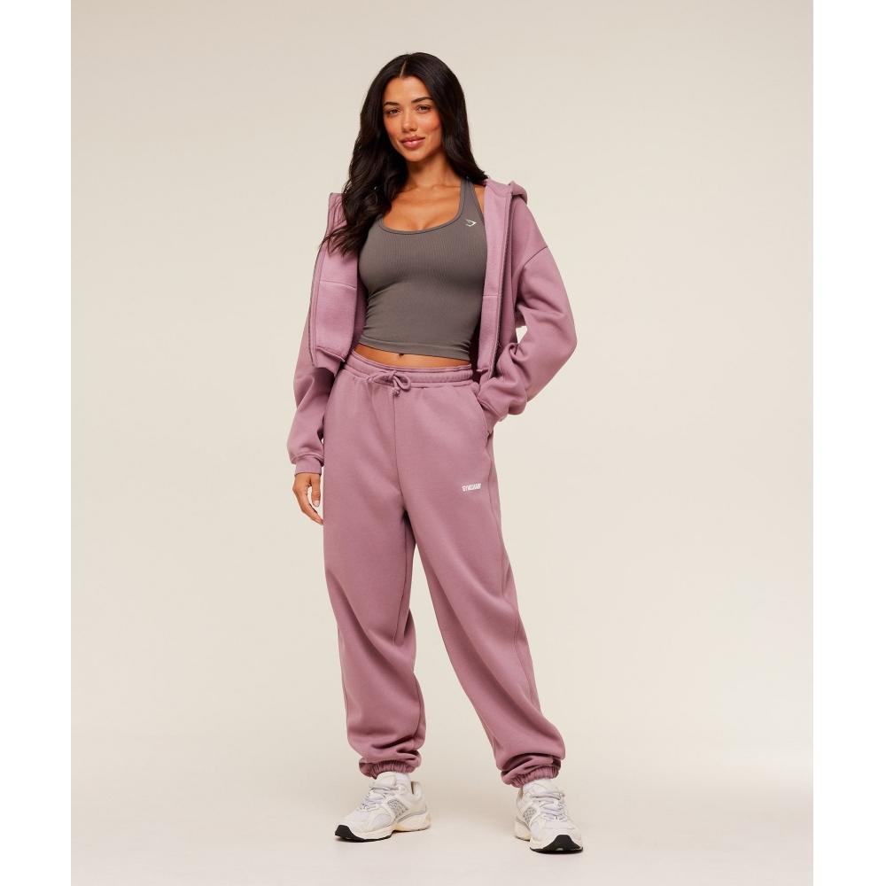 Gymshark Cosy Luxe Cuffed Joggers Calm Pink B5b8w Kcpd