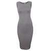 Robe IY22Z Robe Classique De Midi Sans Manches Coupe Slim Taille-40