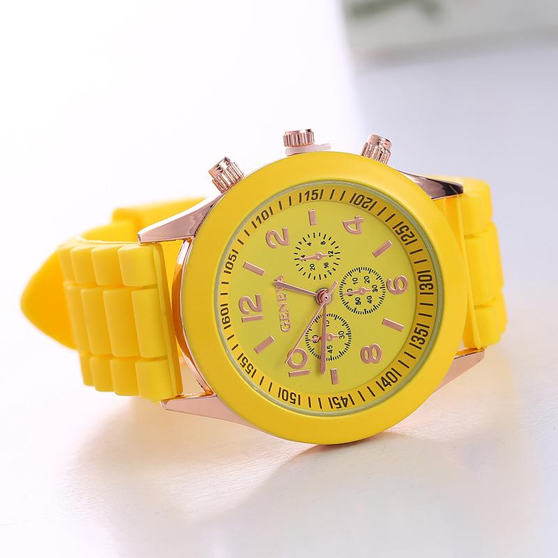Montre de Sport en Silicone Geneva pour Femme: Design Jelly de Mode Coréenne Lumineux et Coloré