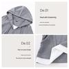 MJ STYLE Women's Hooded Faux Two-Piece Ruched Long Sleeve T-Shirt