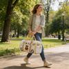 Adjustable Strap Quilted Duffle Bag 3D Quilting Craft Tote Bags Travel Duffel Bag Large Capacity Short-distance Handbag