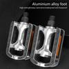 Aluminum Alloy Bicycles Pedals Nonslip Wide Flat Pedals Reflective Sheet Safety Cycling Platform Pedals for Road Bike