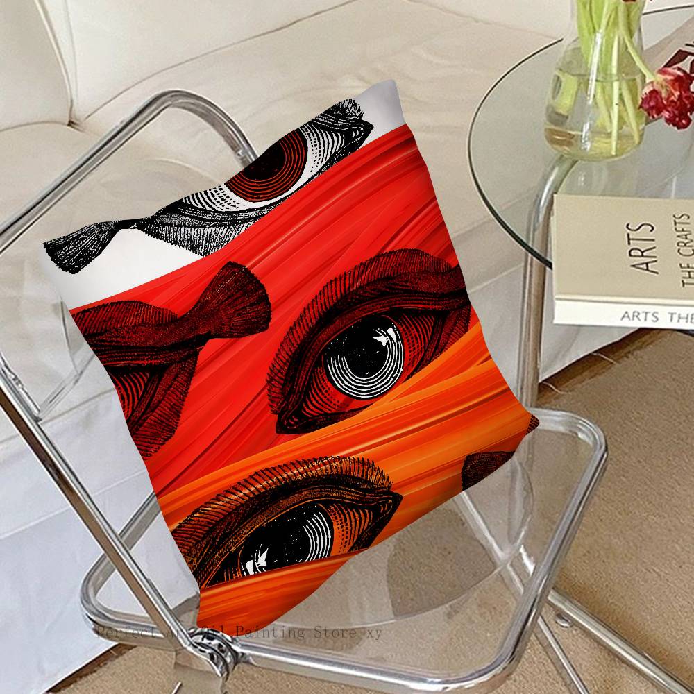Abstract Eye Shapes Hand Moon Pillow Case Square Pillow Bedroom Sofa Leisure Comfort Cushion Car Living Room Home Decoration