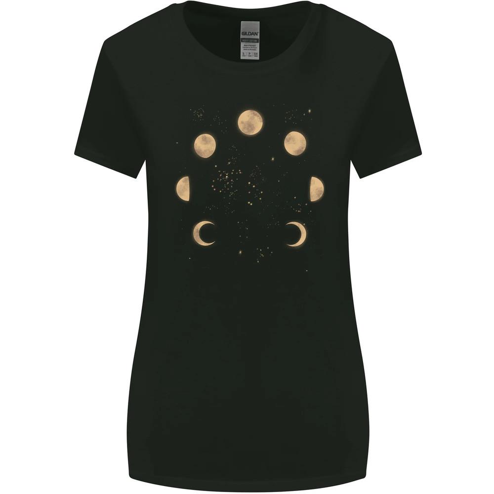 Moon Phases Eclipse Full Moon Supermoon Wider Cut T-Shirt Unisex T-Shirt S