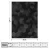 Charcoal Black Hexagons Throw Blanket Furry Blankets Blankets For Baby