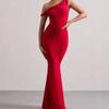 Sexy Elegant Off Shoulder Bodycon Dress With Handcrafted Splicing For Evening And Party Wear