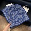 European and American style scarf square scarf imitation silk 71cm retro cashew print literary headband suit with decorative scarf
